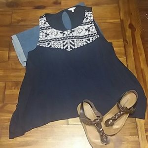 Crown and Ivy XL Sleeveless Blouse/ Tank Top